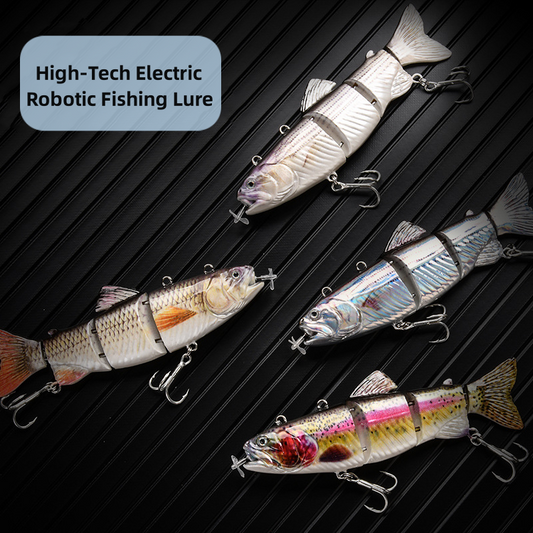 High-Tech Electric Robotic Fishing Lure - USB Rechargeable with Bright LED Light