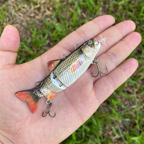 High-Tech Electric Robotic Fishing Lure - USB Rechargeable with Bright LED Light