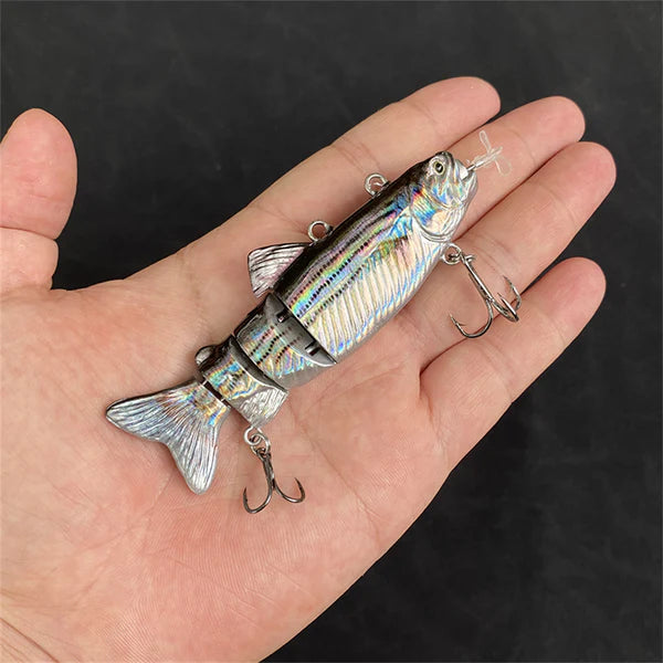 High-Tech Electric Robotic Fishing Lure - USB Rechargeable with Bright LED Light