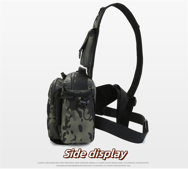 Outdoor Fishing Waist Pack Fishing Lures Gear Storage Bag Tactical Fanny Pack Shoulder Outdoor Sports Tackle Bag Crossbody Backpack