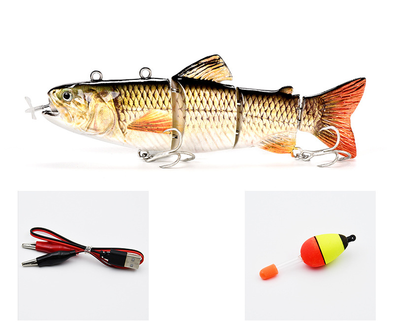 High-Tech Electric Robotic Fishing Lure - USB Rechargeable with Bright LED Light