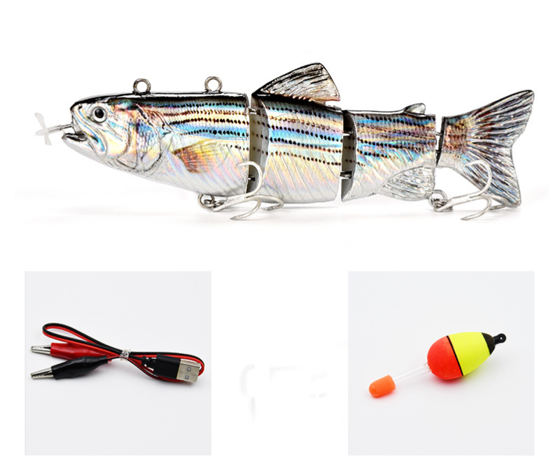 High-Tech Electric Robotic Fishing Lure - USB Rechargeable with Bright LED Light