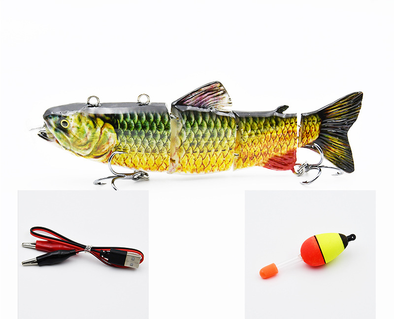 High-Tech Electric Robotic Fishing Lure - USB Rechargeable with Bright LED Light