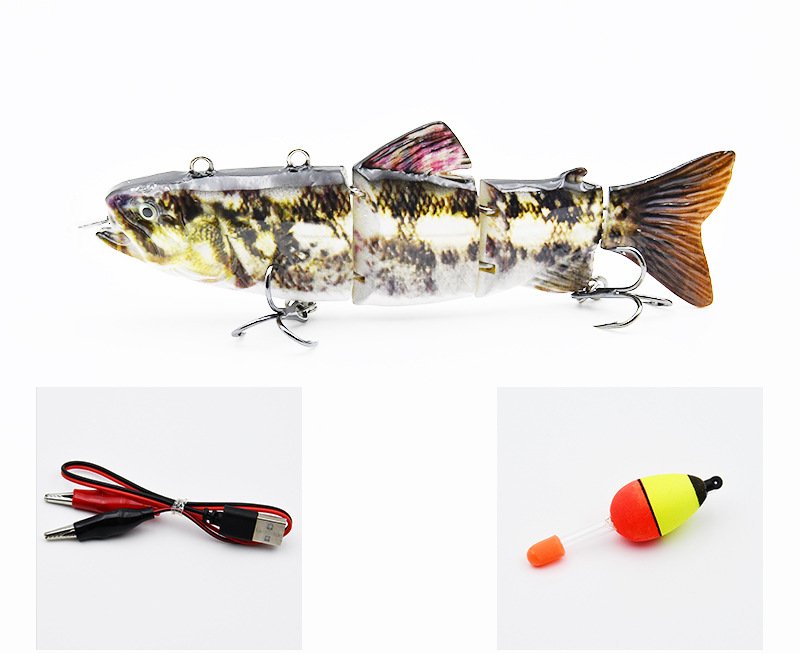 High-Tech Electric Robotic Fishing Lure - USB Rechargeable with Bright LED Light