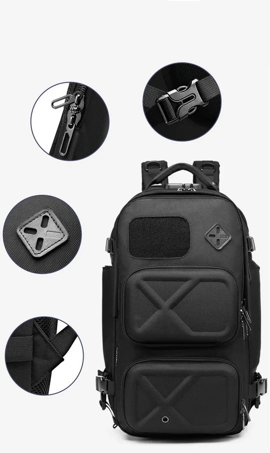 Multi-functional short trip bag large capacity waterproof men's shoulder bag